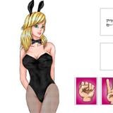 バニーガールと野球拳 Bunny Girl undress RPS