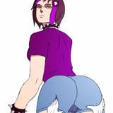 お尻のアニメーション butt animation