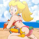 ビーチでのピーチ Peach At The Beach